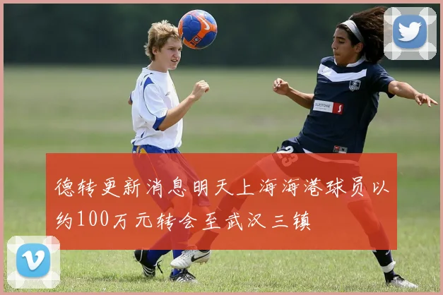 德转更新消息明天上海海港球员以约100万元转会至武汉三镇